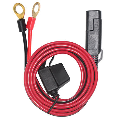 10A 2피트 SAE to 아이렛 터미널 태양광 전원 케이블 16AWG 구리