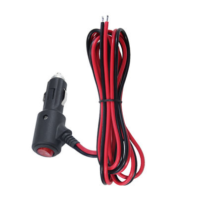 12V 자동차 담배 라이터 남성 플러그와 켜고 끄는 스위치 18AWG 케이블