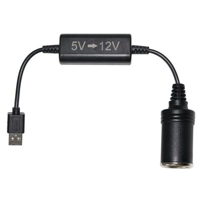 OEM 5V ~ 12V 스텝 업 케이블 담배 라이터 자동차용 여성 소켓 변환 모듈