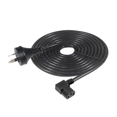 90도 오른쪽 각 C13에서 SAA 3Pin 전원 케이블 H05VV-F 3G*0.75mm2 PC 모니터 1.2M