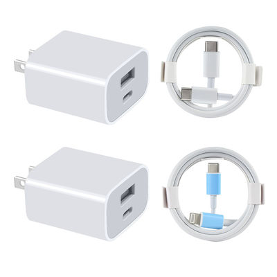 QC 듀얼 포트 20W 비디오 게임 플레이어용 USB C 충전기 빠른 충전