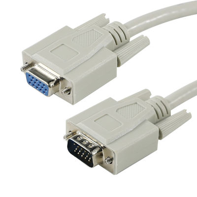 DB15 수컷-암컷 연장 케이블 6피트 구리 PVC 220V-250V