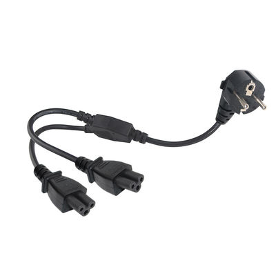 슈코에서 2x C5 전원 케이블 0.75mm PVC 220V 실내 사용