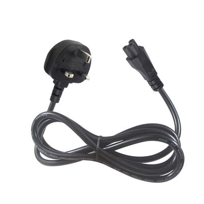 안전 인증을 받은 250V 5A UK에서 C5 전원 케이블 노트북 및 모니터 홈 오피스 18AWG 1.2M 얽매이지 않는 유연 케이블