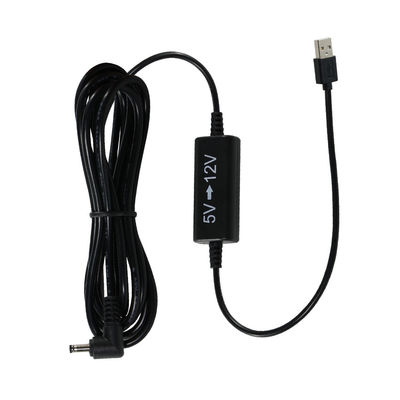 USB-12V 승압 전원 케이블 (직각 DC 플러그 포함)