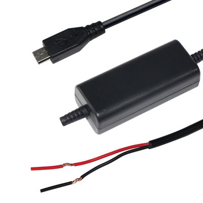 마이크로 USB에서 베어 와이어 스테프 업 전력 케이블 - 라우터, LED, DIY 프로젝트를위한 5V에서 9V / 12V 부스트 변환 케이블