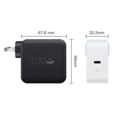노트북용 AU 2-핀 플러그와 함께 100W USB-C GaN 충전기