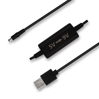 USB to 9V DC 컨버터 케이블, 승압 전원 공급 코드, USB 5V to 9V 전압 부스트 케이블 (라우터, 스피커, 모뎀, 카메라용)