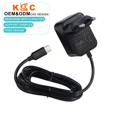 36W USB-C 12V 3A EU 전원 어댑터 (CE FCC 인증 포함)