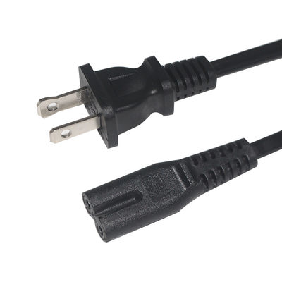 18AWG NEMA 1-15P to C7 US 2 핀 전원 코드