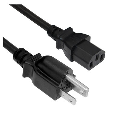 맞춤형 길이 1m 전기 전원 케이블 60w 3 핀 노트북 전원 케이블