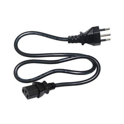 IEC C13 커넥터 브라질 전원 케이블 브라질 3 핀 전력 케이블 100v-240v