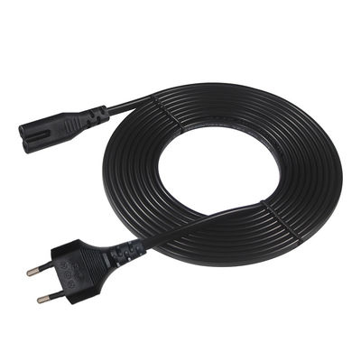 EU 2PIN 플러그와 IEC C7 C8을 가진 노트북용 VDE 승인 된 전기 전원 케이블