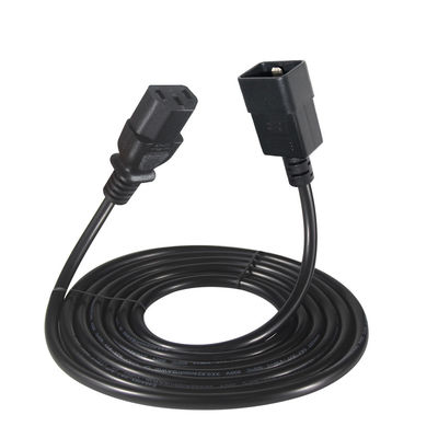 C20 to C13 AC 전원 코드 10A 250V 블랙 1m