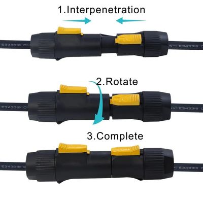 20A 파워콘 True1 남성에서 여성 AC 전원 케이블 12AWG