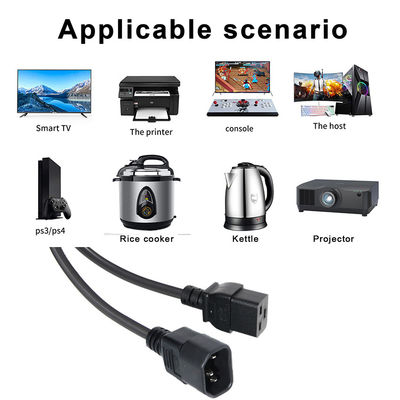 16 Amp AC 전원 케이블 산업용 C14 플러그 VDE 전원 케이블 15A 250V 14AWG