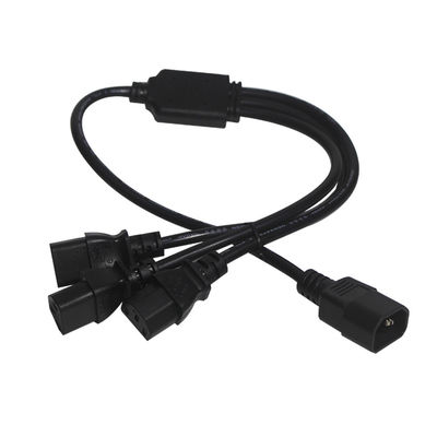 내구성 OEM ODM 전력 C14 C13 3 차원 스플리터 확장 케이블 0.8m IP11