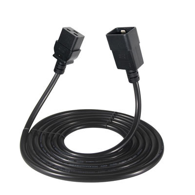 PVC 재킷 3Pin 플러그 C19 C20 전기 전력 전원 전원 공급 전력 확장 케이블