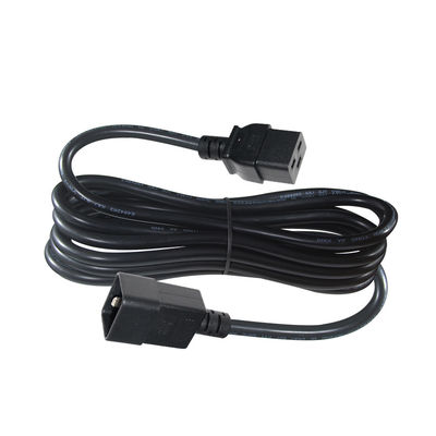 PVC 재킷 3Pin 플러그 C19 C20 전기 전력 전원 전원 공급 전력 확장 케이블