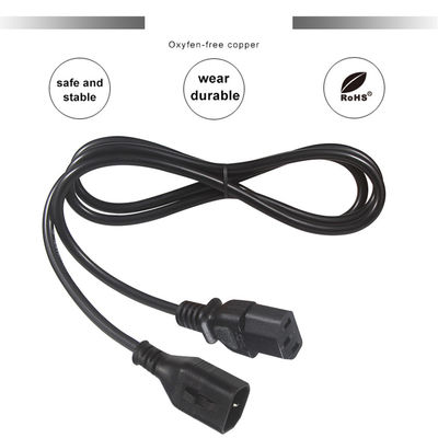OEM 1.5M 컴퓨터 AC 전기 전원 케이블 IEC C14 플러그에 IEC C13 여성 커넥터