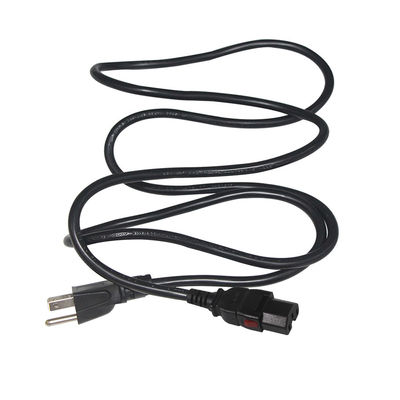 잠그기 C15 데스크톱 컴퓨터 전원 케이블 16AWG- 18AWG