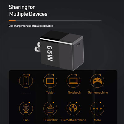 단회로 보호 65W GaN 충전기 QC4.0 PD 및 USB C 포트 EU/US/UK 플러그