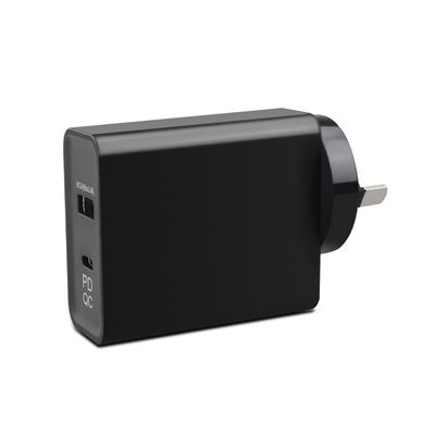 AC DC 전원 공급 어댑터 65W 타입 C QC 3.0 및 무선 충전 AU SAA 승인 100-240V 입력