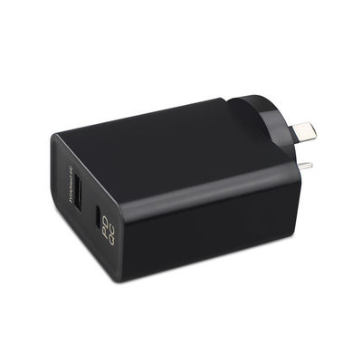 AC DC 전원 공급 어댑터 65W 타입 C QC 3.0 및 무선 충전 AU SAA 승인 100-240V 입력
