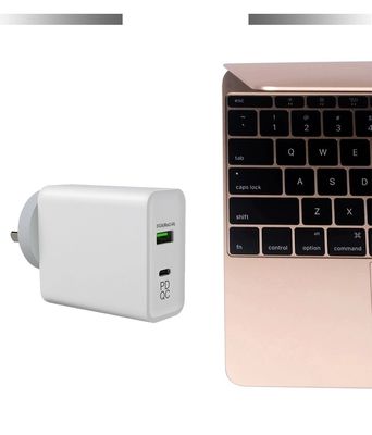 AC DC 전원 공급 어댑터 65W 타입 C QC 3.0 및 무선 충전 AU SAA 승인 100-240V 입력