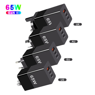 65W 미니 타입 C 급 충전 PPS 65W GaN 충전기 3 포트와 A 2C 기술