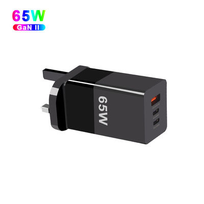 65W 미니 타입 C 급 충전 PPS 65W GaN 충전기 3 포트와 A 2C 기술