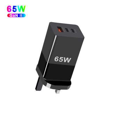 65W 미니 타입 C 급 충전 PPS 65W GaN 충전기 3 포트와 A 2C 기술