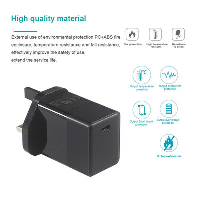 45W 타입-C 영국 USB 벽 충전기 65W 30W Pcba 빠른 Gan 여행 충전기 호주