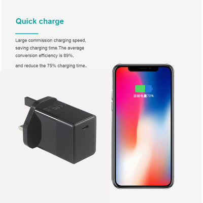45W 타입-C 영국 USB 벽 충전기 65W 30W Pcba 빠른 Gan 여행 충전기 호주