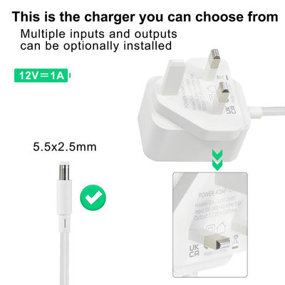 12V 2A 전원 공급 어댑터 UK 플러그 아이용 전기 자동차 DC 잭 5.5x2.1mm