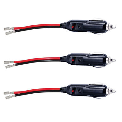 LED 라이트 12V-24V와 함께 15A 퓨즈 자동차 담배 라이터 케이블