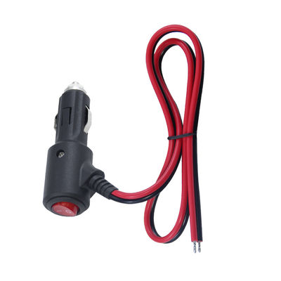 12V 자동차 담배 라이터 남성 플러그와 켜고 끄는 스위치 18AWG 케이블