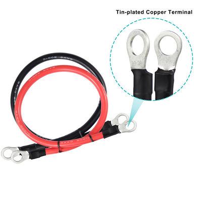 맞춤형 14AWG 자동차 배터리 충전기 확장 케이블 와이어 O 링 터미널
