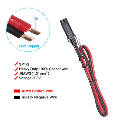 STP-2 18/16AWG SAE로 12V의 틴 스트립 태양 전력 케이블