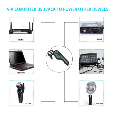 12VDC 24VDC 자동 담배 라이트어 DC 잭 2.1mm 시가르 전원 케이블