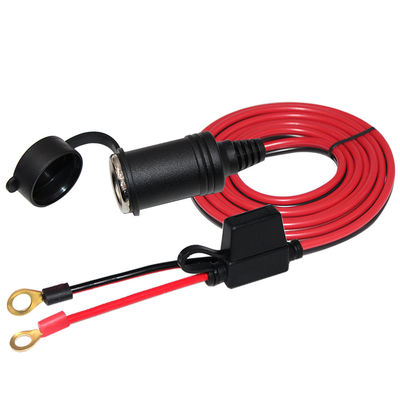 여성 시가 라이터 to O-링 터미널 배터리 케이블 12V/24V