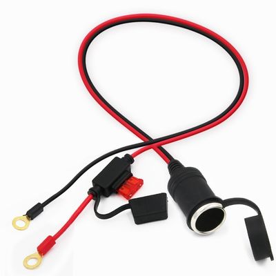 여성 시가 라이터 to O-링 터미널 배터리 케이블 12V/24V