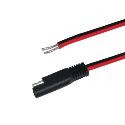 DIY 자동차 태양광 SAE 확장 케이블 18AWG 2 핀 빠른 단속