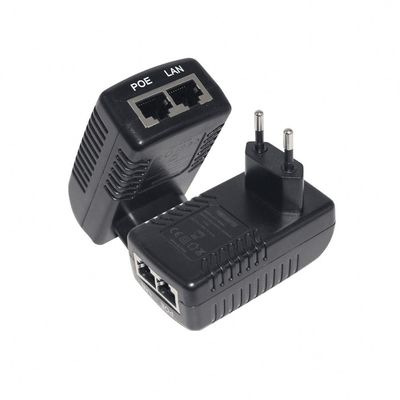 10/100Mbps POE 전원 어댑터 24V1A 스위치 전원 어댑터 EU 플러그