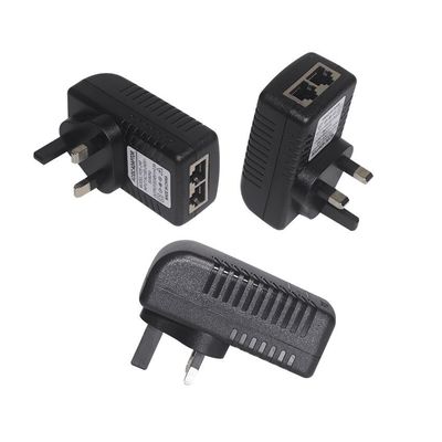 10/100Mbps POE 전원 어댑터 24V1A 스위치 전원 어댑터 EU 플러그