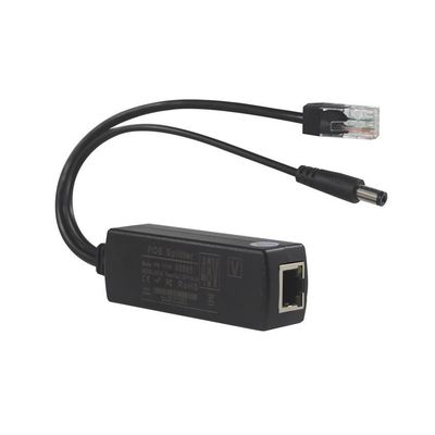 방수 POE 주입기 스플리터 100Mbps 보안 12W Y 스플리터 포 어댑터