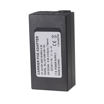 110V-240V 50-60Hz 24V 1A 보안 CCTV IP 카메라용 POE 주입기 어댑터