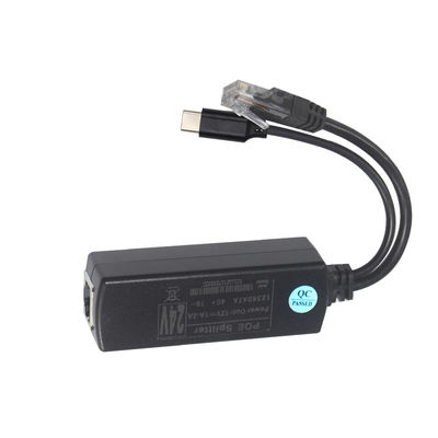 IEEE802.3af RJ45 TYPE-C 케이블 12v 24v 48v POE 스플리터 전원 오버 이더넷 어댑터