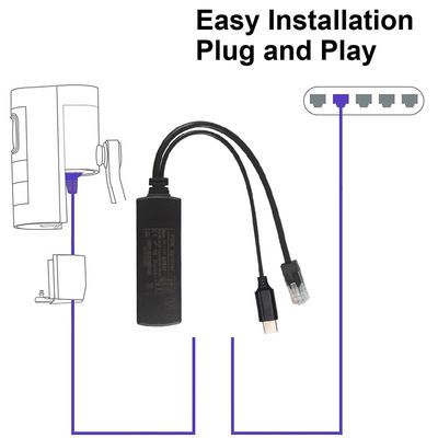 IEEE802.3af POE 스플리터 12V 24V 48V 파워 오버 이더넷 어댑터