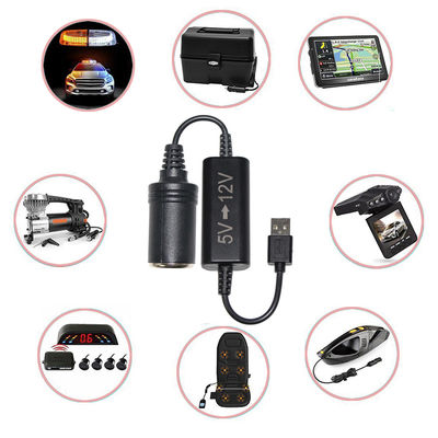 USB에서 담배로 여성 소켓 5v에서 12v USB 변환기 OEM / ODM 사용 가능